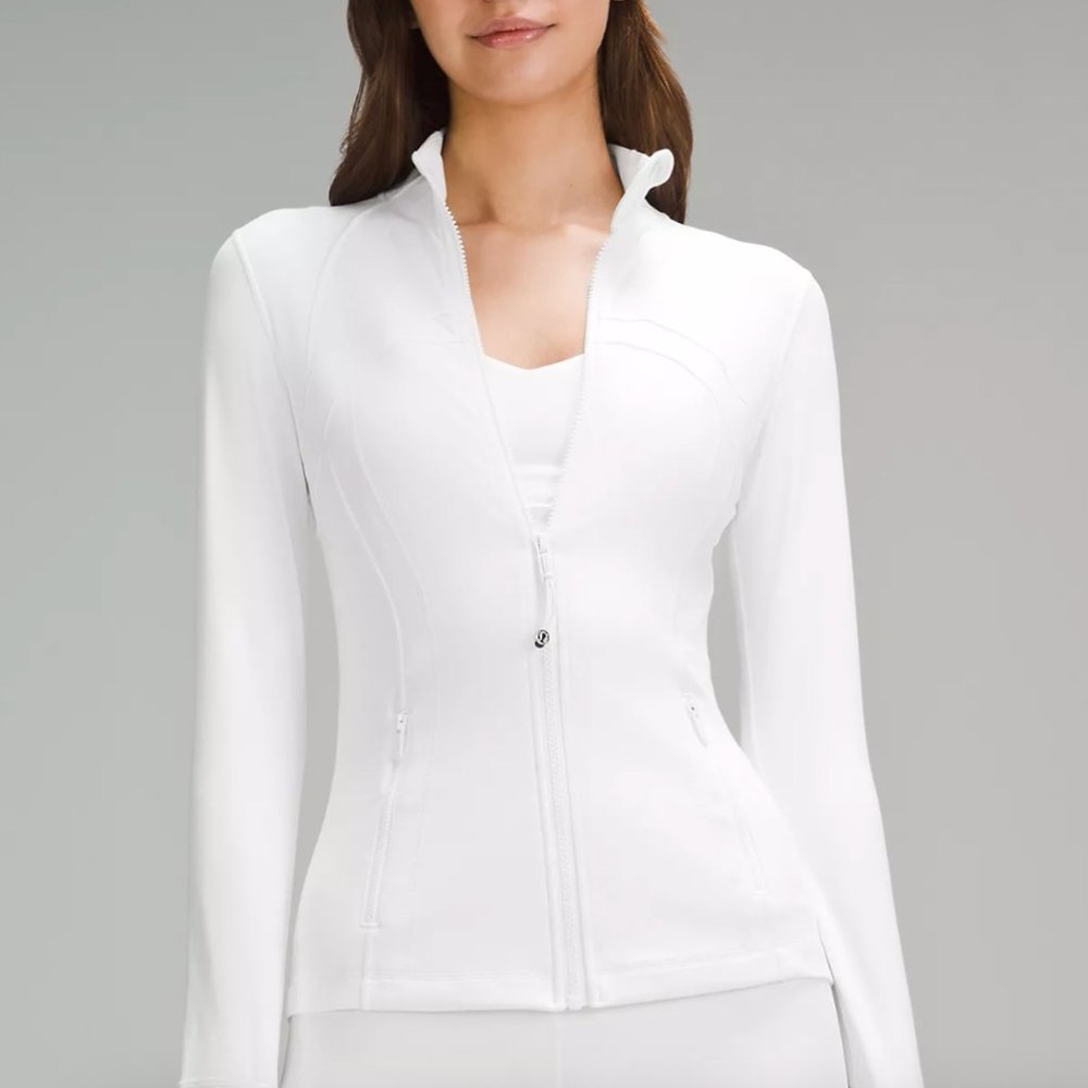 Lululemon Define Jacket Nulu White Size 6 USED